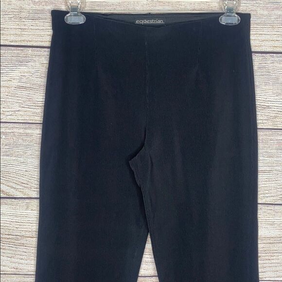 Equestrian Black Leggings Flare Large - Picture 1 of 7